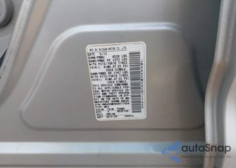 2012 Nissan Rogue S z USA, uszkodzony, nr VIN JN8AS5MV9CW717956